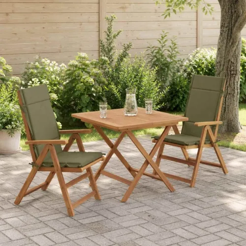 Jastučići za stolice s visokim naslonom - 2 komada GEMERT 2 pcs - Maslinasta zelena (melange) 120 x 50 x 3 cm 2 Cijena
