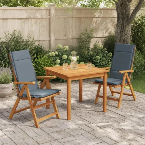 Jastučići za stolice s visokim naslonom - 2 komada GEMERT 2 pcs - Plava (melange) 120 x 50 x 3 cm 2 Cijena