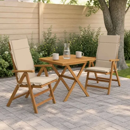 Jastučići za stolice s visokim naslonom - 2 komada GEMERT 2 pcs - Krem (melange) 120 x 50 x 3 cm 2 Cijena