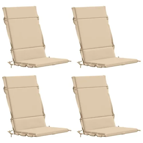Jastučići za stolice s visokim naslonom - 4 komada GEMERT 4 pcs - Krem (melange) 120 x 50 x 3 cm 4 Cijena