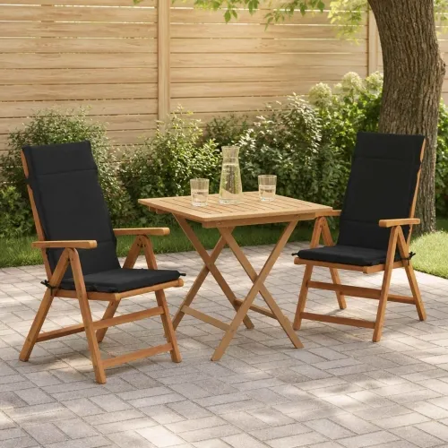 Jastučići za stolice s visokim naslonom - 2 komada GEMERT 2 pcs - Crna (poliester) 120 x 50 x 3 cm 2 Cijena
