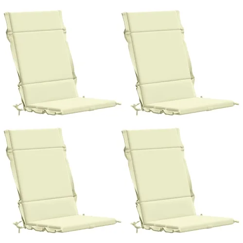 Jastučići za stolice s visokim naslonom - 4 komada GEMERT 4 pcs - Krem (poliester) 120 x 50 x 3 cm 4 Cijena