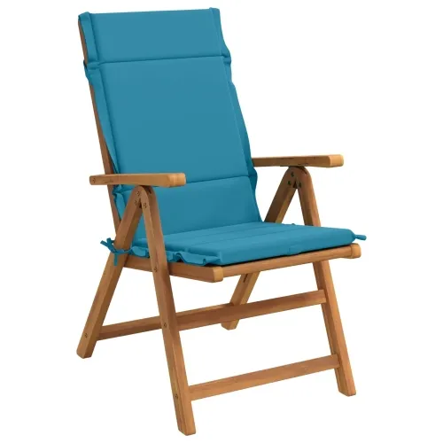 Jastučići za stolice s visokim naslonom - 4 komada GEMERT 4 pcs - Svijetlo plava (polister) 120 x 50 x 3 cm 4 Cijena