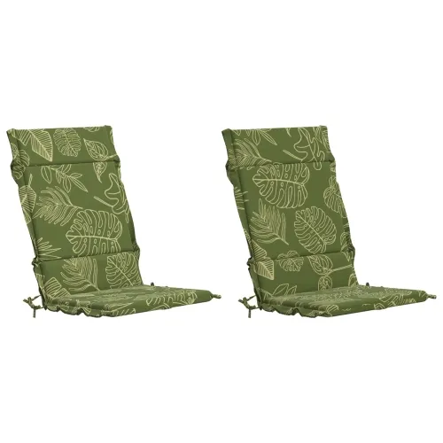 Jastučići za stolice s visokim naslonom - 2 komada GEMERT 2 pcs - Listovski uzorak (poliester) 120 x 50 x 3 cm 2 Cijena