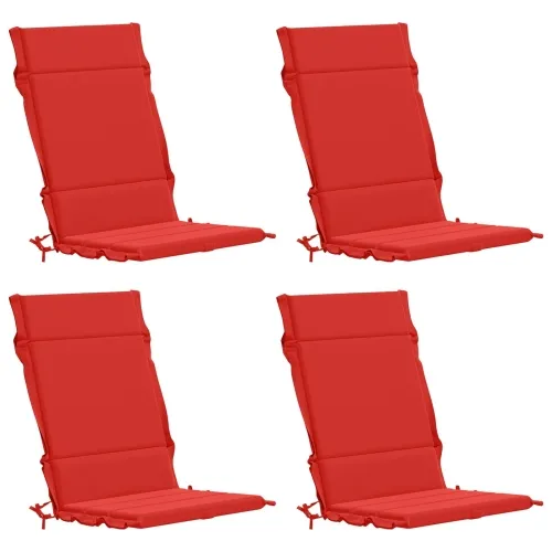 Jastučići za stolice s visokim naslonom - 4 komada GEMERT 4 pcs - Crvena (poliester) 120 x 50 x 3 cm 4 Cijena
