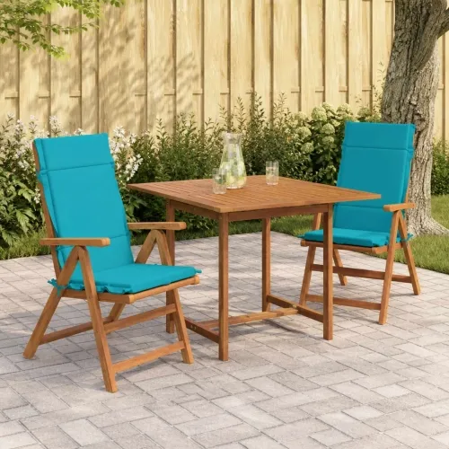 Jastučići za stolice s visokim naslonom - 2 komada GEMERT 2 pcs - Tirkizna (poliester) 120 x 50 x 3 cm 2 Cijena