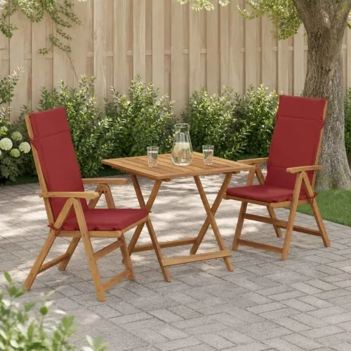 Jastučići za stolice s visokim naslonom - 2 komada GEMERT 2 pcs - Burgundac (poliester) 120 x 50 x 3 cm 2 Cijena