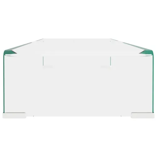 Stalak za TV /Monitor Prozirno Staklo 80x30x13 cm - Transparentan 80 x 30 x 13 cm Cijena