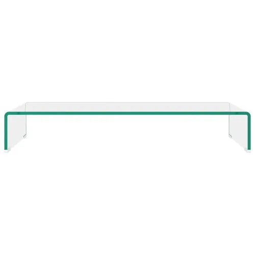 Stalak za TV /Monitor Prozirno Staklo 80x30x13 cm - Transparentan 80 x 30 x 13 cm Cijena