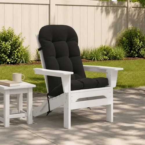 Jastuk za sunčanje PUTTEN 100% poliester Crna 48 x 112 x 10 cm - Crna Poliester Cijena
