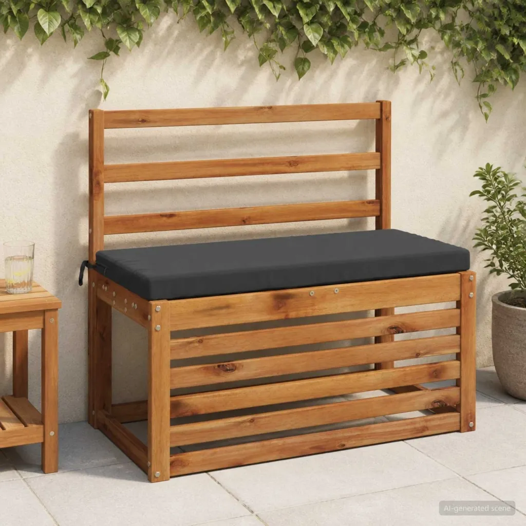 Jastučić za klupu SOEST 100% poliester Antracit 60 x 40 x 5 cm - Antracit 60 x 40 x 5 cm Poliester