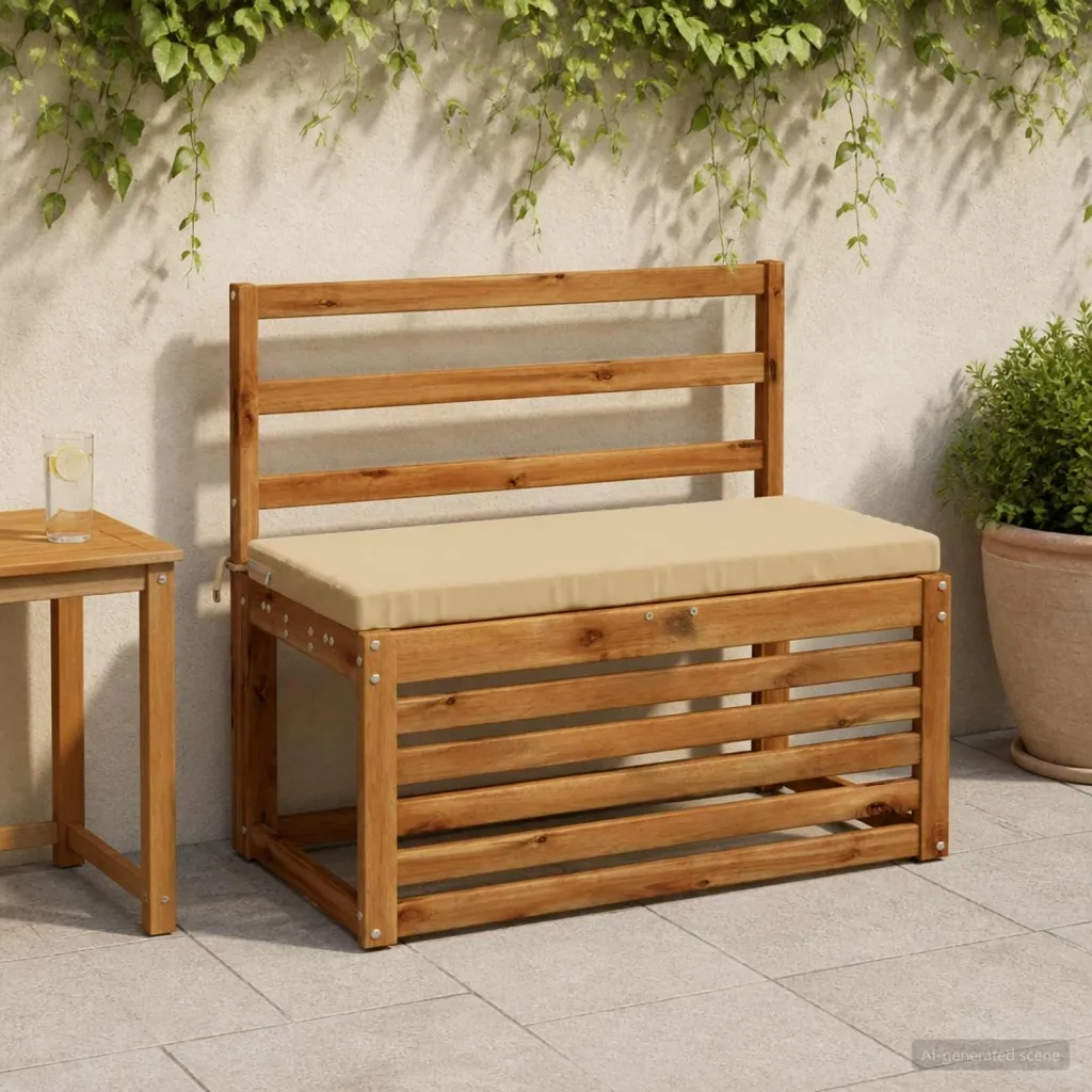 Jastučić za klupu SOEST 100% poliester Bež 60 x 40 x 5 cm - Bež 60 x 40 x 5 cm Poliester