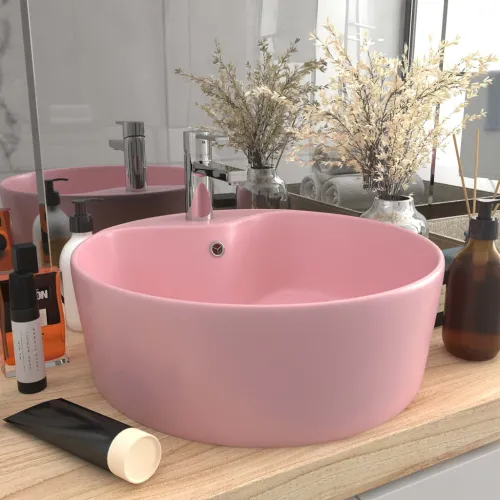 Luksuzni Lavabo - Umivaonik mat ružičasti 36 x 13 cm keramički - Mat ružičasta Cijena