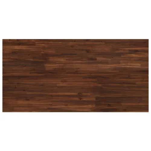 Kvadratni blagovaonski stol 160 x 80 x 75 cm Tamno smeđa - tamno smeđe i bijele boje 160 x 80 x 75 cm Četvrtasto Cijena