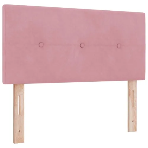 Boxspring krevet s madracem Ružičasta 90 x 200 cm Baršun - Ružičasta 90 x 200 cm Prošiveno gumbima Cijena
