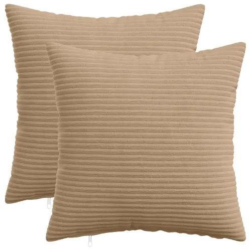 Presvlaka za jastuk 2 pcs HEERLEN Smeđa 30 x 30 cm Kord - Smeđa 30 x 30 cm 2 Cijena