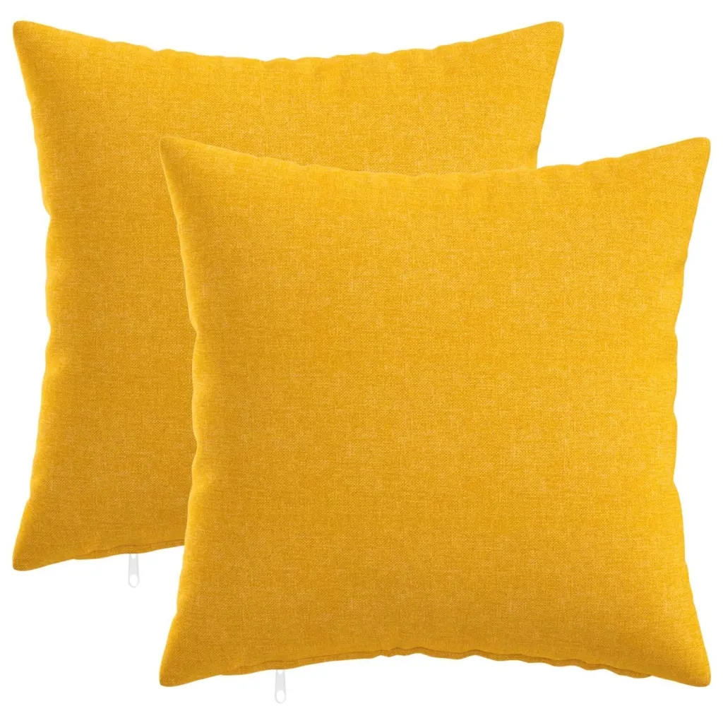 Presvlaka za jastuk 2 kom. HEERLEN Svijetlo žuta 35 x 35 cm - Svijetlo žuta 35 x 35 cm 2