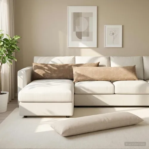 Presvlaka za jastuk 2 kom. HEERLEN Sivosmeđa 40 x 145 cm - Sivosmeđa 40 x 145 cm 2 Cijena