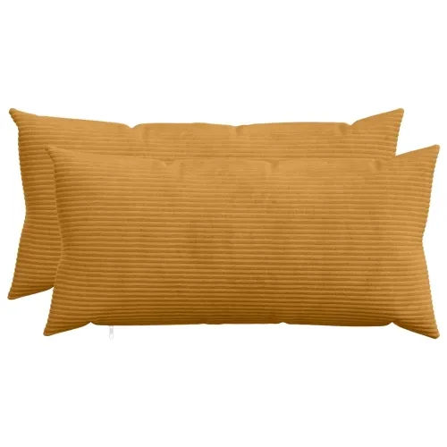 Presvlaka za jastuk 2 pcs HEERLEN Žuta 40 x 70 cm Kord - Žuta 40 x 70 cm 2 Cijena