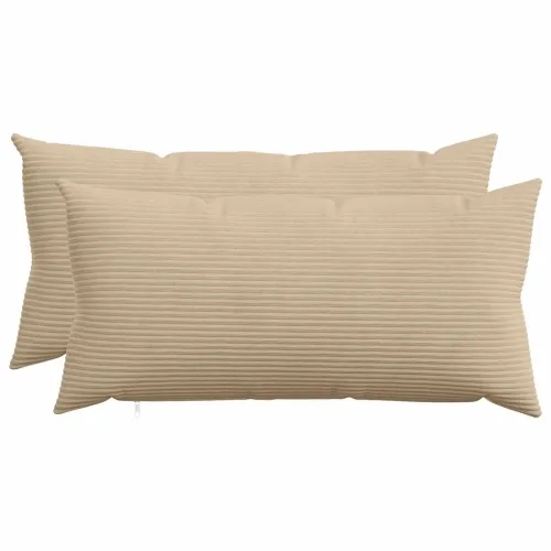 Presvlaka za jastuk 2 pcs HEERLEN Sivosmeđa 40 x 80 cm Kord - Sivosmeđa 40 x 80 cm 2 Cijena