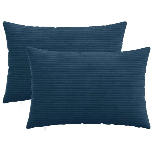 Presvlaka za jastuk 2 pcs HEERLEN Mornarsko plava 50 x 70 cm - Modra 50 x 70 cm 2 Cijena