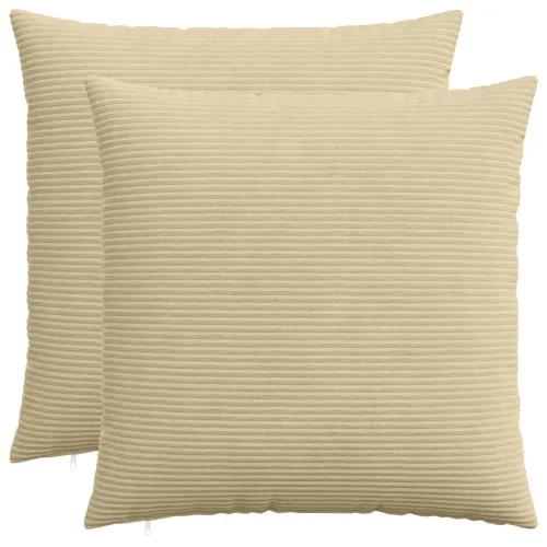 Presvlaka za jastuk 2 pcs HEERLEN Zelena Siva 65 x 65 cm Kord - Svijetlo zelena siva 65 x 65 cm 2 Cijena