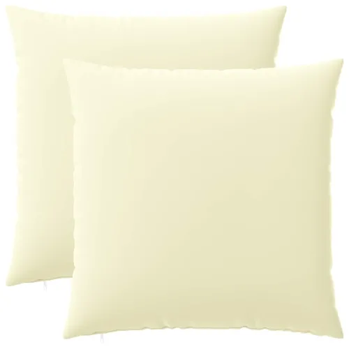 Presvlaka za jastuk 2 pcs HEERLEN Krem 80 x 80 cm Poliester - Krem 80 x 80 cm 2 Cijena