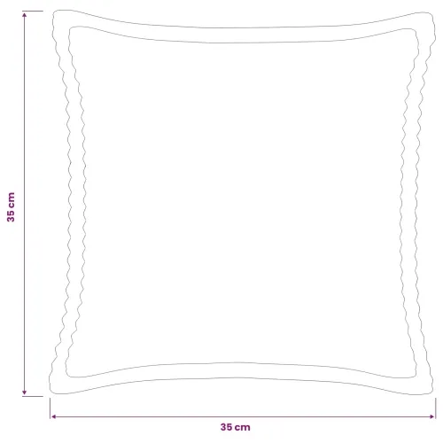 Presvlaka za jastuk 6 kom. HOUTEN Svjetlosiva 35 x 35 cm Kord - Svjetlosiva 35 x 35 cm 6 Cijena