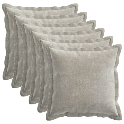 Presvlaka za jastuk 6 kom. HOUTEN Svjetlosiva 35 x 35 cm - Svjetlosiva 35 x 35 cm 6 Cijena