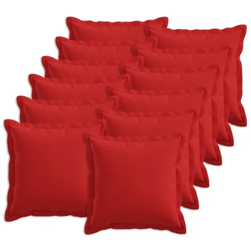 Presvlaka za jastuk 12 pcs HOUTEN Crvena 40 x 40 cm Umjetni lan - Crvena 40 x 40 cm 12 Cijena