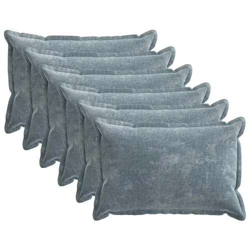 Presvlaka za jastuk 6 kom. HOUTEN Svjetloplava 40 x 60 cm - Svjetloplava 40 x 60 cm 6 Cijena