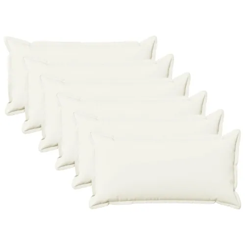 Presvlaka za jastuk 6 pcs HOUTEN Bijela 40 x 80 cm Umjetni lan - Bijela 40 x 80 cm 6 Cijena