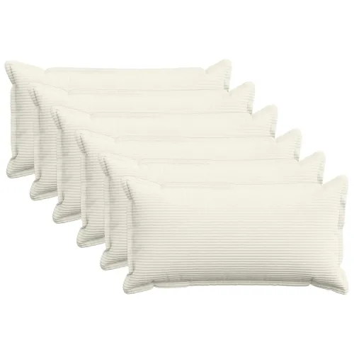 Presvlaka za jastuk 6 kom. HOUTEN Krem 40 x 80 cm Kord - Krem 40 x 80 cm 6 Cijena