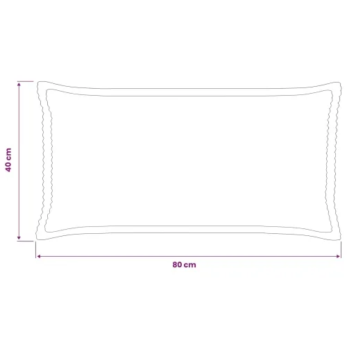 Presvlaka za jastuk 2 kom. HOUTEN Mornarsko plava 40 x 80 cm - Modra 40 x 80 cm 2 Cijena