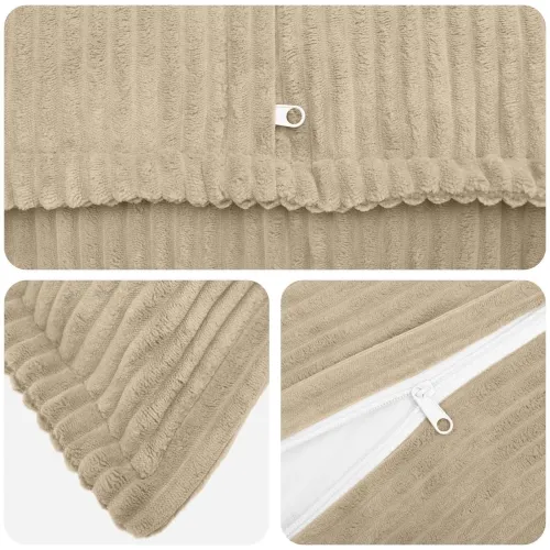 Presvlaka za jastuk 12 kom. HOUTEN Sivosmeđa 40 x 80 cm Kord - Sivosmeđa 40 x 80 cm 12 Cijena