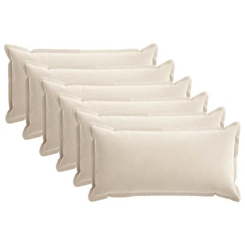 Presvlaka za jastuk 6 kom. HOUTEN Krem 40 x 80 cm - Krem 40 x 80 cm 6 Cijena