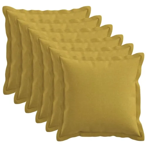 Presvlaka za jastuk 6 pcs HOUTEN Svijetlo zelena 45 x 45 cm - Svijetlo zelena 45 x 45 cm 6 Cijena