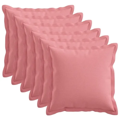 Presvlaka za jastuk 6 pcs HOUTEN Ružičasta 45 x 45 cm - Ružičasta 45 x 45 cm 6 Cijena