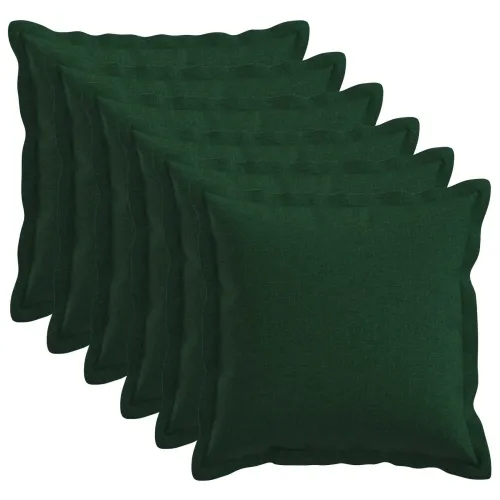 Presvlaka za jastuk 6 pcs HOUTEN Tamnozelena 50 x 50 cm - Tamnozelena 50 x 50 cm 6 Cijena