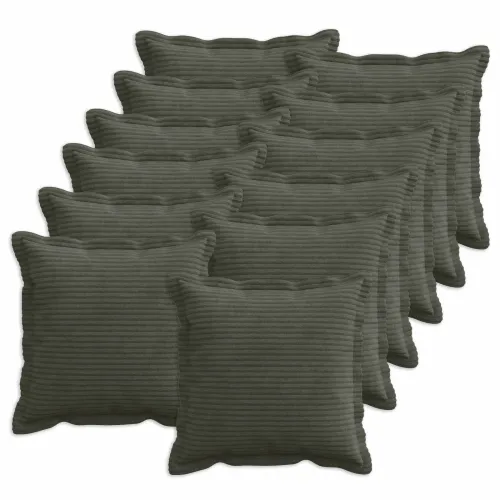 Presvlaka za jastuk 12 kom. HOUTEN Antracit 50 x 50 cm Kord - Antracit 50 x 50 cm 12 Cijena