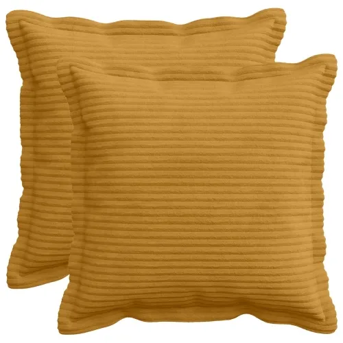 Presvlaka za jastuk 2 kom. HOUTEN Žuta 50 x 50 cm Kord - Žuta 50 x 50 cm 2 Cijena