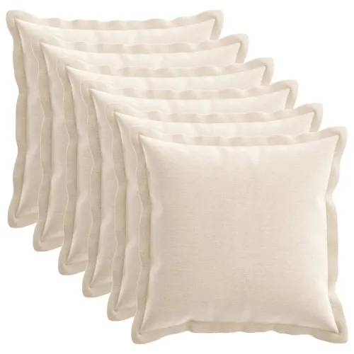 Presvlaka za jastuk 6 kom. HOUTEN Krem 50 x 50 cm - Krem 50 x 50 cm 6 Cijena