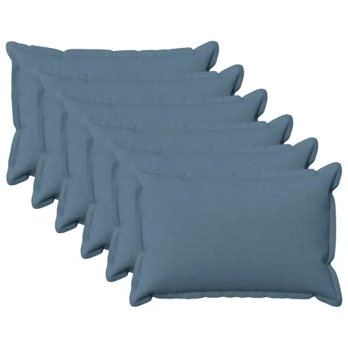 Presvlaka za jastuk 6 pcs HOUTEN Traper plava 50 x 70 cm - Trapere plave boje 50 x 70 cm 6 Cijena