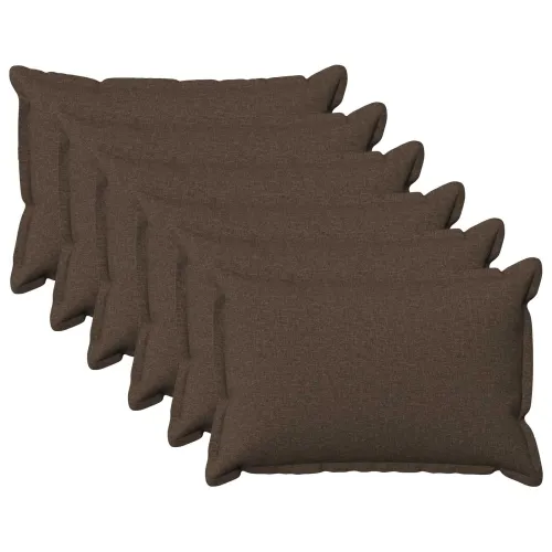 Presvlaka za jastuk 6 pcs HOUTEN Sivosmeđa 50 x 75 cm - Sivosmeđa 50 x 75 cm 6 Cijena