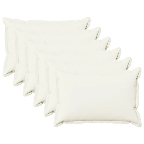 Presvlaka za jastuk 6 pcs HOUTEN Bijela 50 x 75 cm Umjetni lan - Bijela 50 x 75 cm 6 Cijena