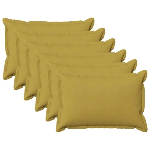 Presvlaka za jastuk 6 pcs HOUTEN Svijetlo zelena 50 x 80 cm - Svijetlo zelena 50 x 80 cm 6 Cijena