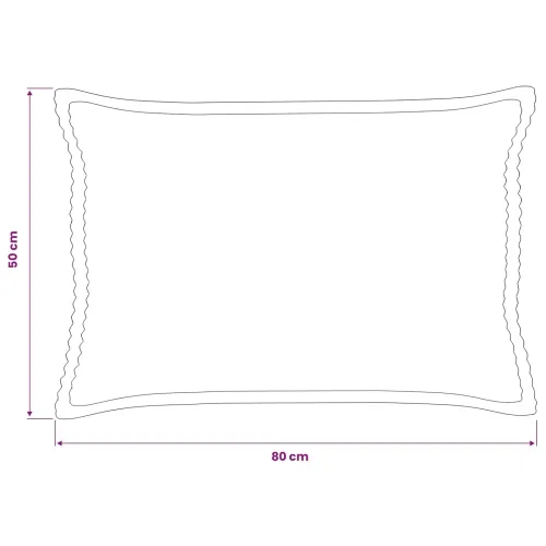 Presvlaka za jastuk 6 kom. HOUTEN Žuta 50 x 80 cm Kord - Žuta 50 x 80 cm 6 Cijena