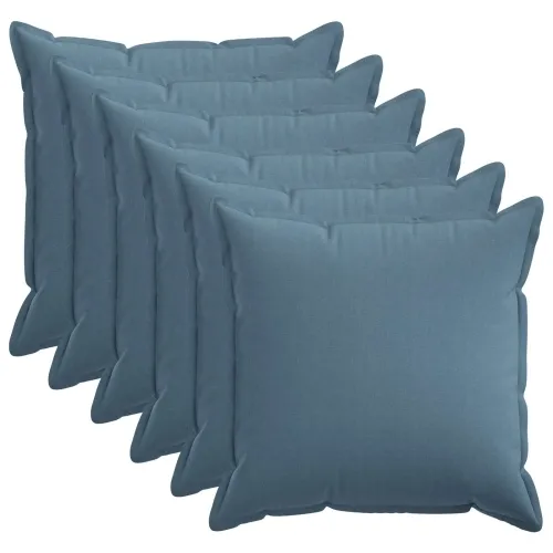 Presvlaka za jastuk 6 pcs HOUTEN Traper plava 55 x 55 cm - Trapere plave boje 55 x 55 cm 6 Cijena