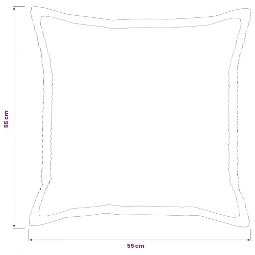 Presvlaka za jastuk 2 kom. HOUTEN Plava 55 x 55 cm Kord - Plava 55 x 55 cm 2 Cijena