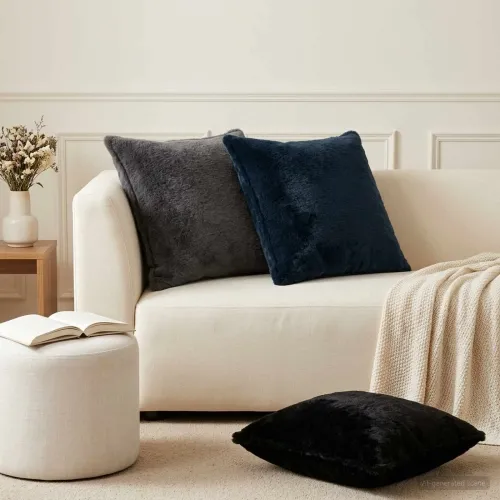 Presvlaka za jastuk 2 kom. HOUTEN Crna 60 x 60 cm - Crna 60 x 60 cm 2 Cijena